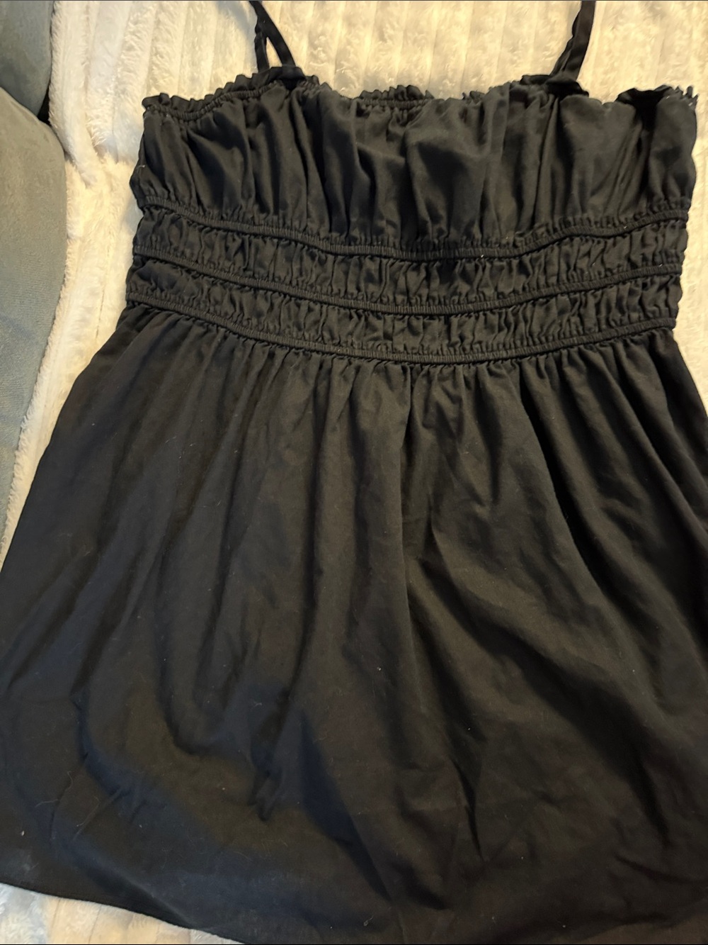 wild fable Black Smocked Bust Tank Dress